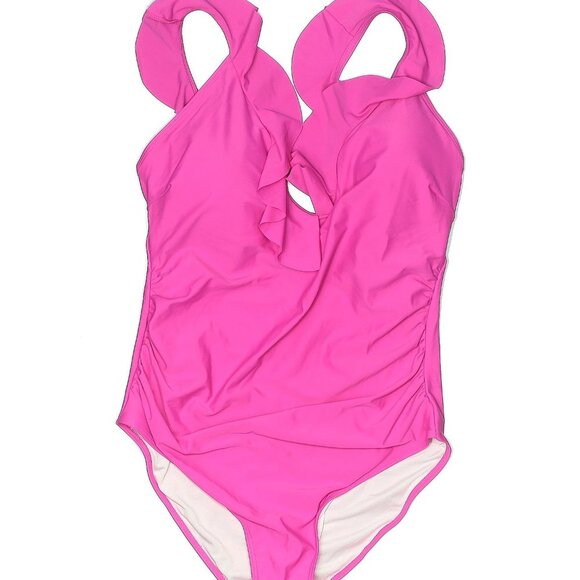 Hot Pink One Piece Swimsuit - Picture 1 of 2